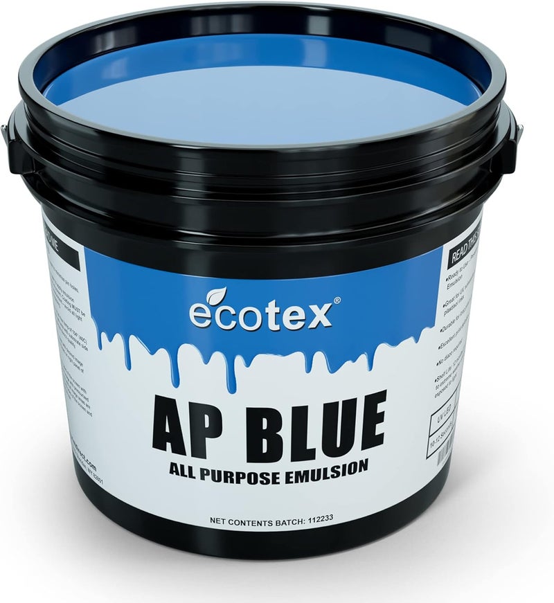 Ecotex ® AP Blue Screen Printing Emulsion (Quart - 32oz.) Pre - Sensitized Photo Emulsion for Silk Screens, Textiles, and Fabric - for Screen Printing Plastisol Ink, Screen Printing Supplies - Image 1